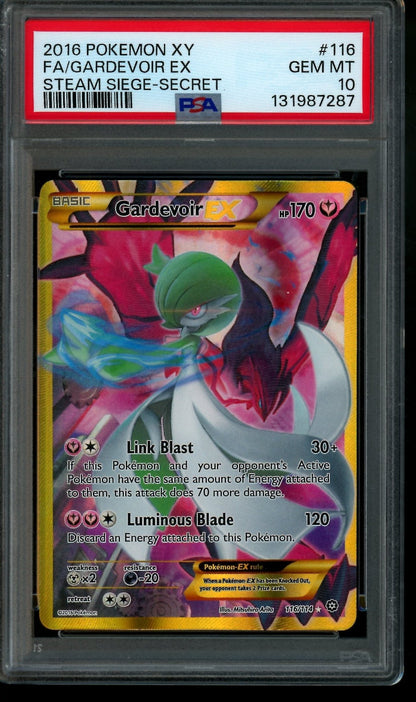 2016 Pokemon XY Evolutions Gardevoir EX Steam Siege - Secret PSA 10 - Trading Card Market