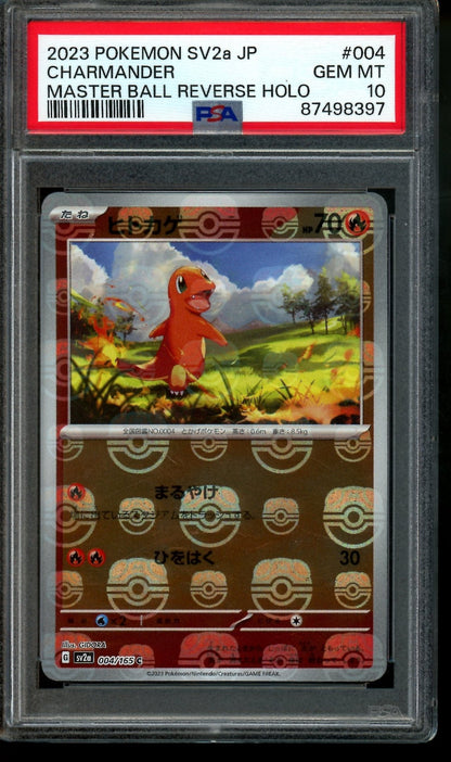 2023 Pokemon 151 Charmander 004/165 PSA 10 - Trading Card Market