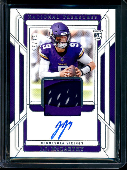 2024 Panini National Treasures JJ McCarthy Rookie Glove Signatures /25 Vikings - Trading Card Market