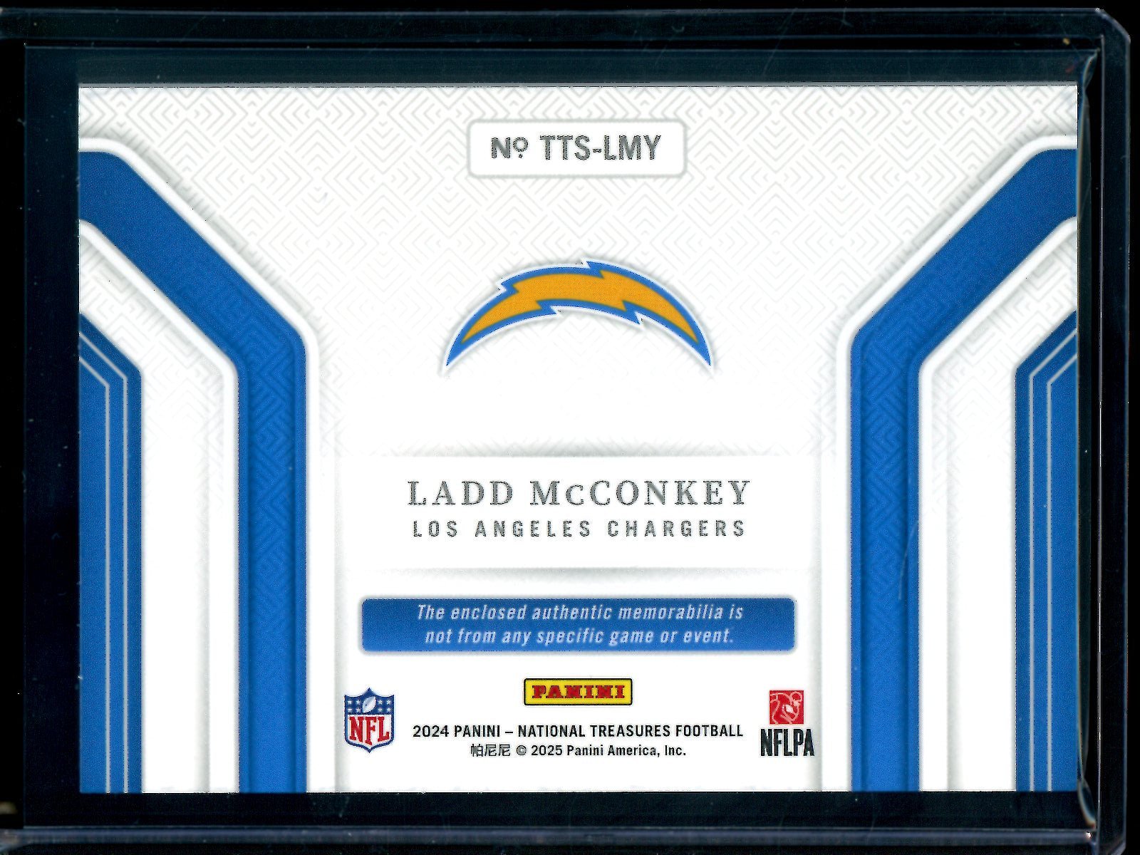 2024 Panini National Treasures Ladd McConkey Tremendous Treasures /99 Chargers - Trading Card Market