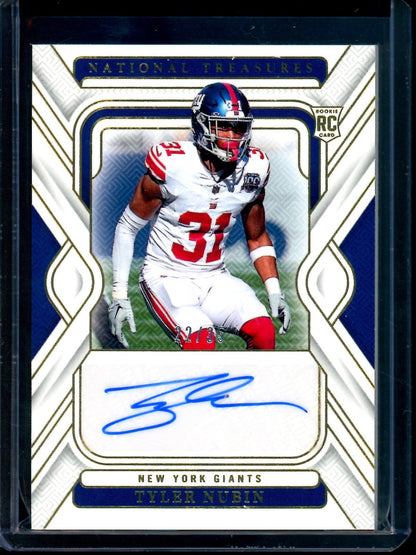2024 Panini National Treasures Tyler Nubin Rookie Autograph /35 Giants - Trading Card Market