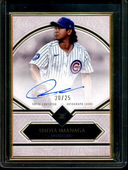2025 Topps Definitive Shota Imanaga Golden Frame Autograph /25 Cubs - Trading Card Market