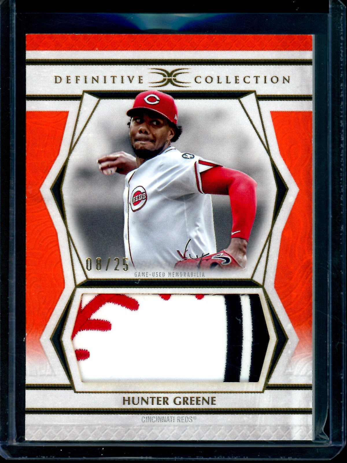 2025 Topps Definitive Hunter Greene Jumbo Patch Relic /25 Reds - Trading Card Market