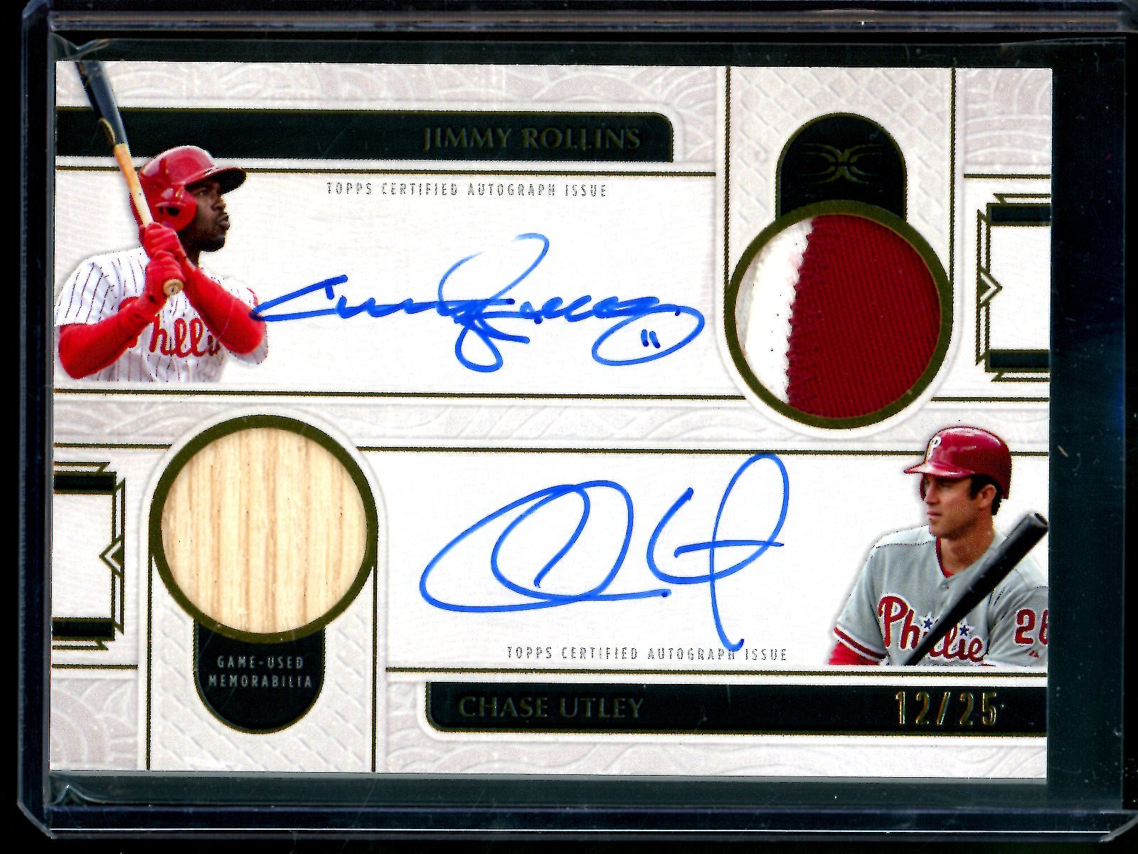 2025 Topps Definitive Jimmy Rollins / Chase Utley Dual Autograph Relic /25 Phillies - Trading Card Market