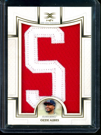 2025 Topps Definitive Ozzie Albies Nameplate Relic 1/1 Braves - Trading Card Market