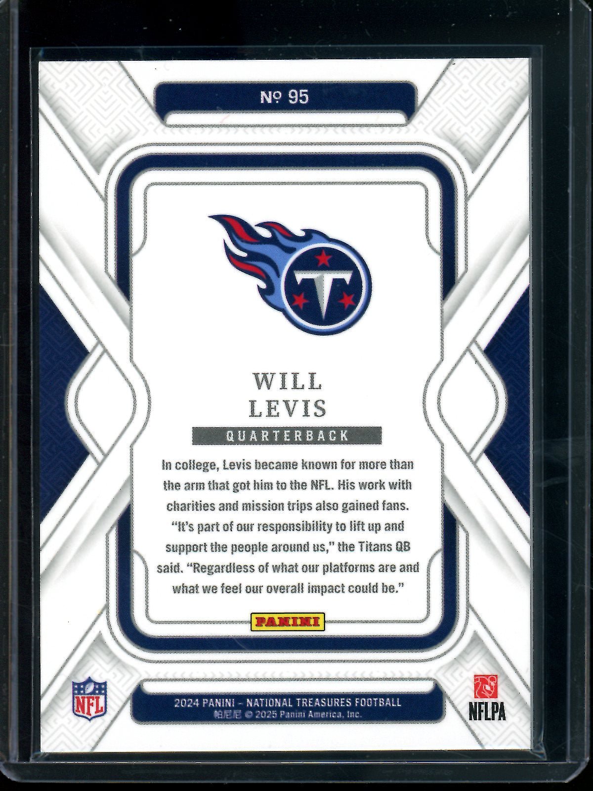 2024 Panini National Treasures Will Levis /8 Titans - Trading Card Market