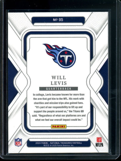 2024 Panini National Treasures Will Levis /8 Titans - Trading Card Market