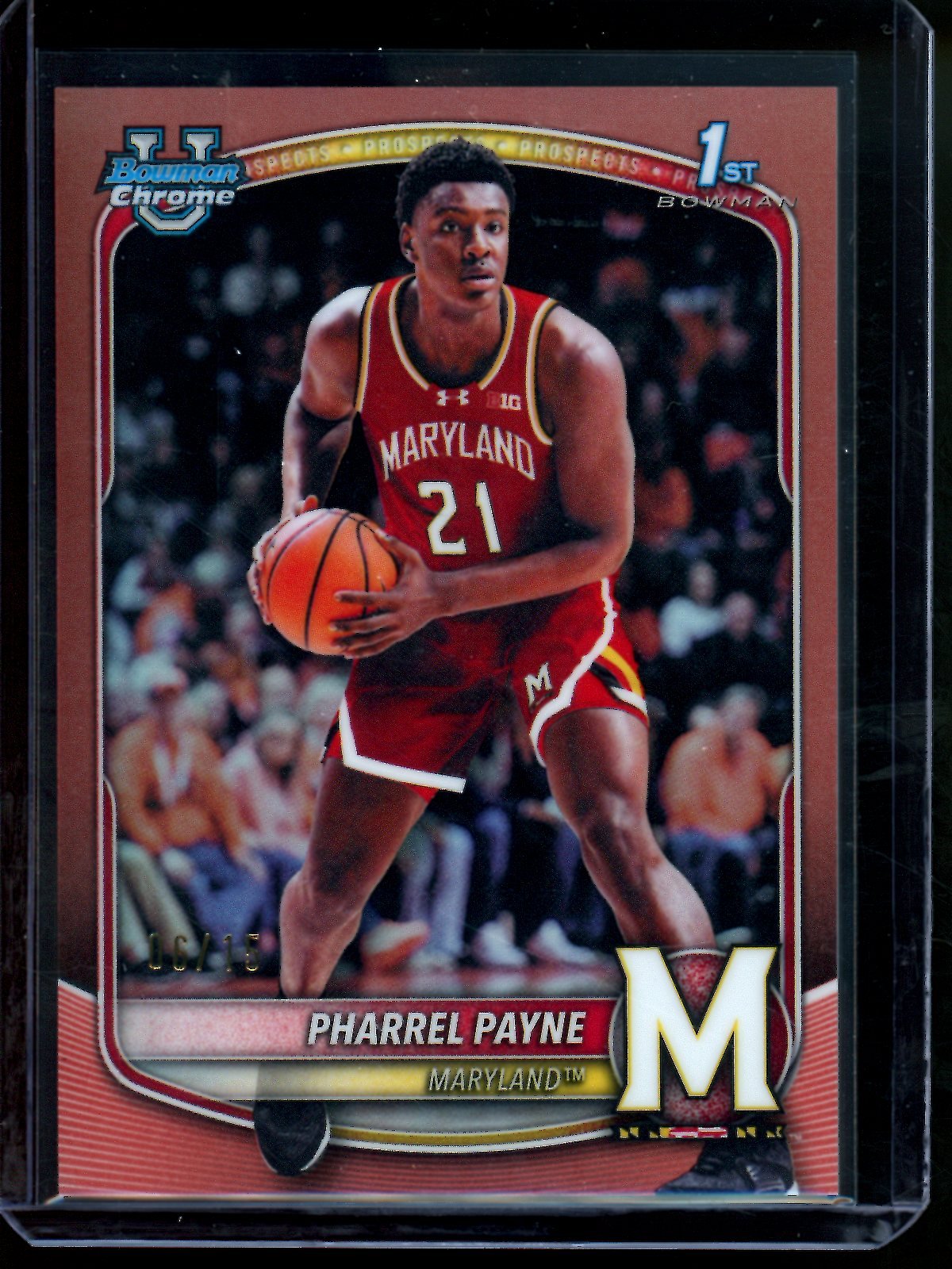 2025 Bowman U Chrome Pharrel Payne 1st Bowman /15 Maryland - Trading Card Market