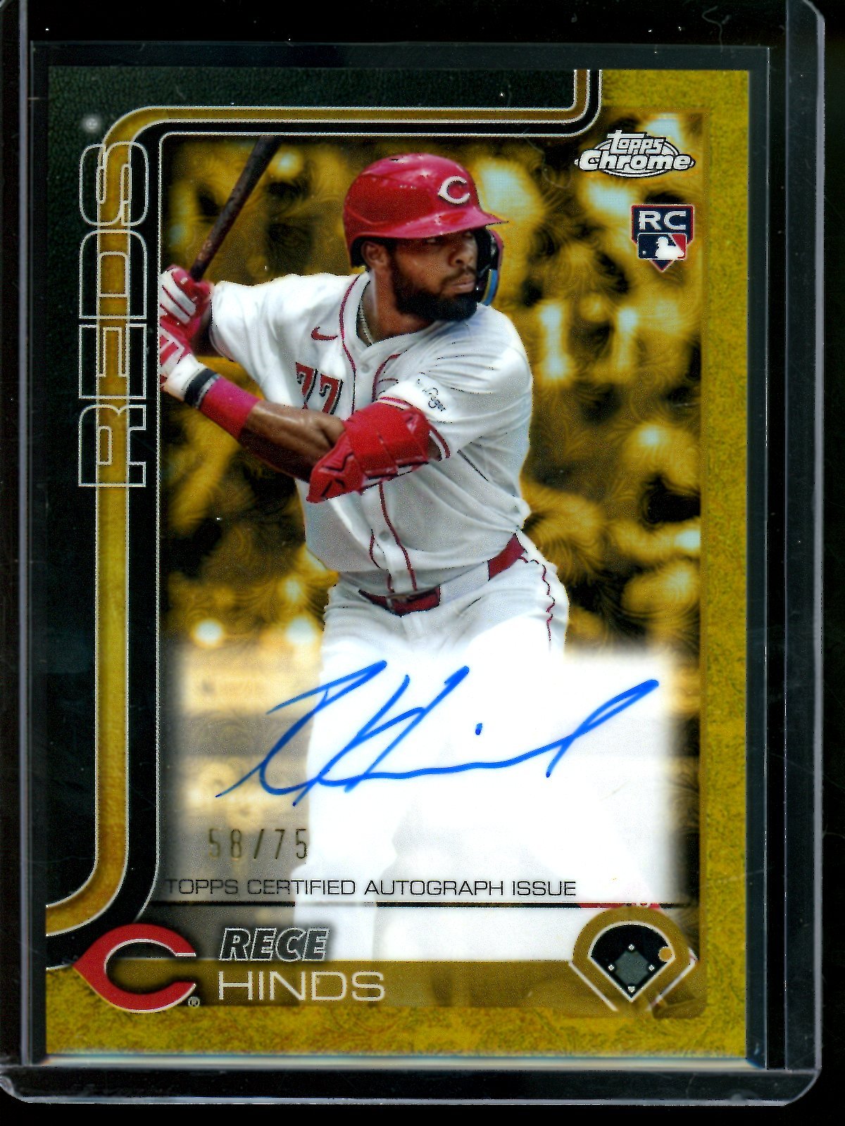 2025 Topps Gilded Rece Hinds Rookie Autograph /75 Reds - Trading Card Market