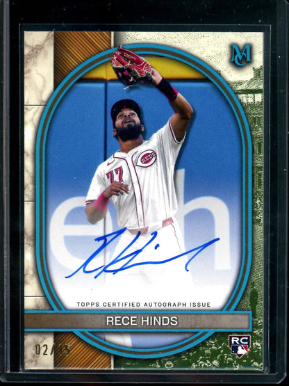 2025 Topps Museum Collection Rece Hinds Rookie Autograph /15 Reds - Trading Card Market
