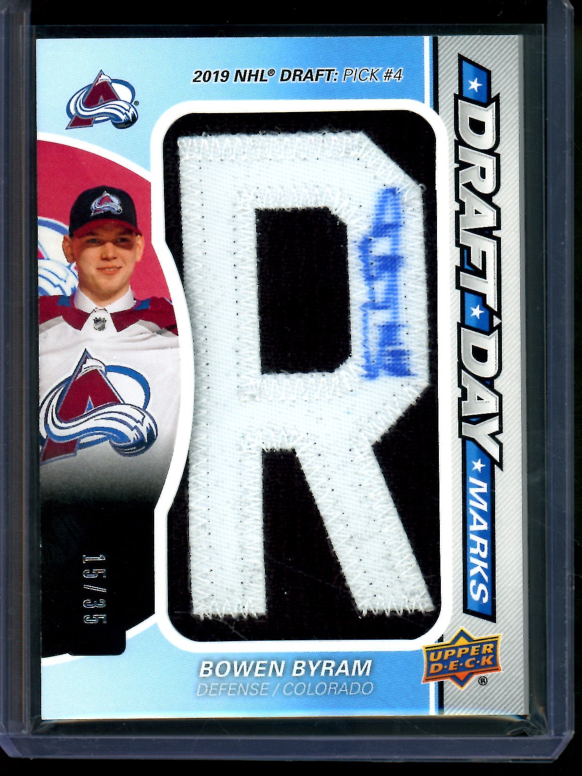 2021 Upper Deck Upper Deck Bowen Byram Draft Day Marks Autograph Patch /35 Colorado - Trading Card Market
