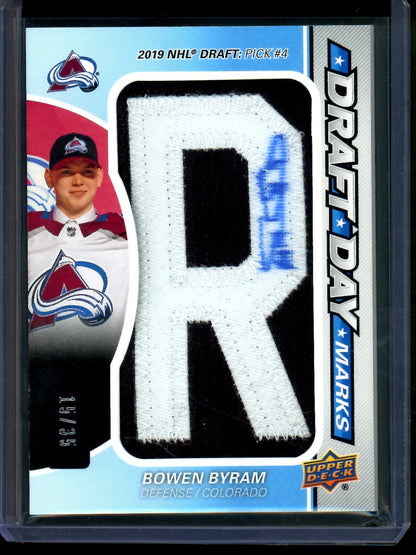 2021 Upper Deck Upper Deck Bowen Byram Draft Day Marks Autograph Patch /35 Colorado - Trading Card Market