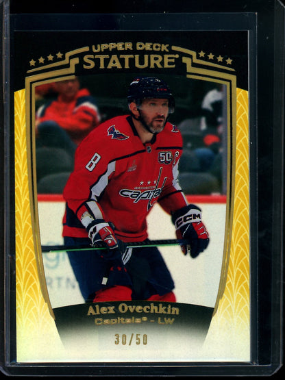 2025 Upper Deck Stature Alex Ovechkin Gold /50 Capitals - Trading Card Market