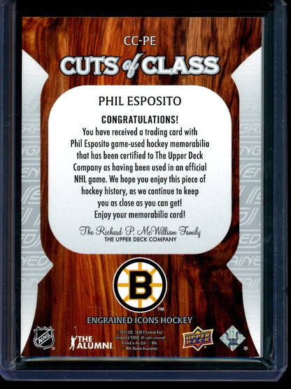 2025 Upper Deck Upper Deck Phil Esposito Relic Bruins - Trading Card Market