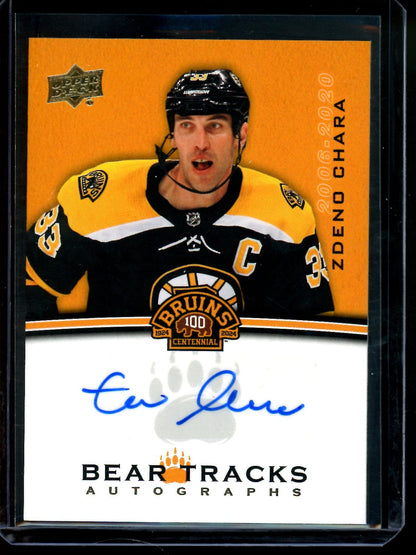 2024 Upper Deck Bruins Centennial Zdeno Chara Bear Tracks Autographs SP Bruins - Trading Card Market