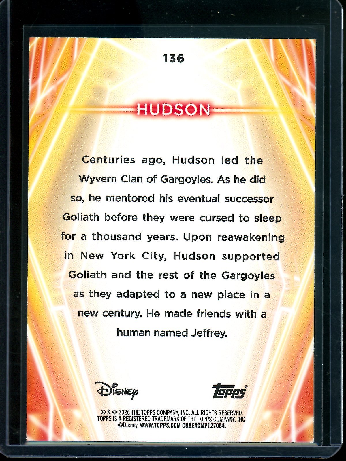 2026 Topps Disney Hudson Diamante /15 136 - Trading Card Market