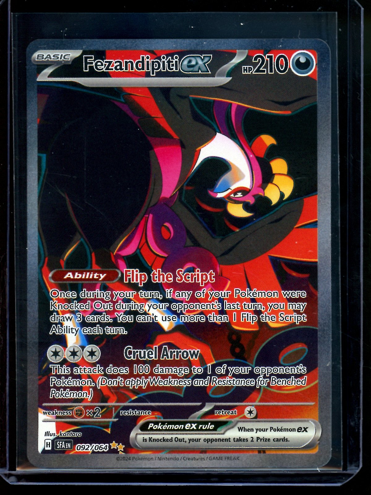 2024 Pokemon Shrouded Fable Fezandipiti EX 092/064 - Trading Card Market