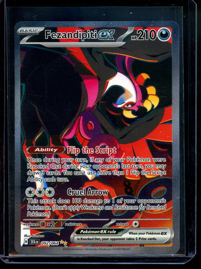 2024 Pokemon Shrouded Fable Fezandipiti EX 092/064 - Trading Card Market