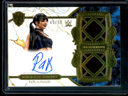2025 Topps Royalty Tatum Paxley Regalia Relic Signatures Patch Autograph /99 - Trading Card Market