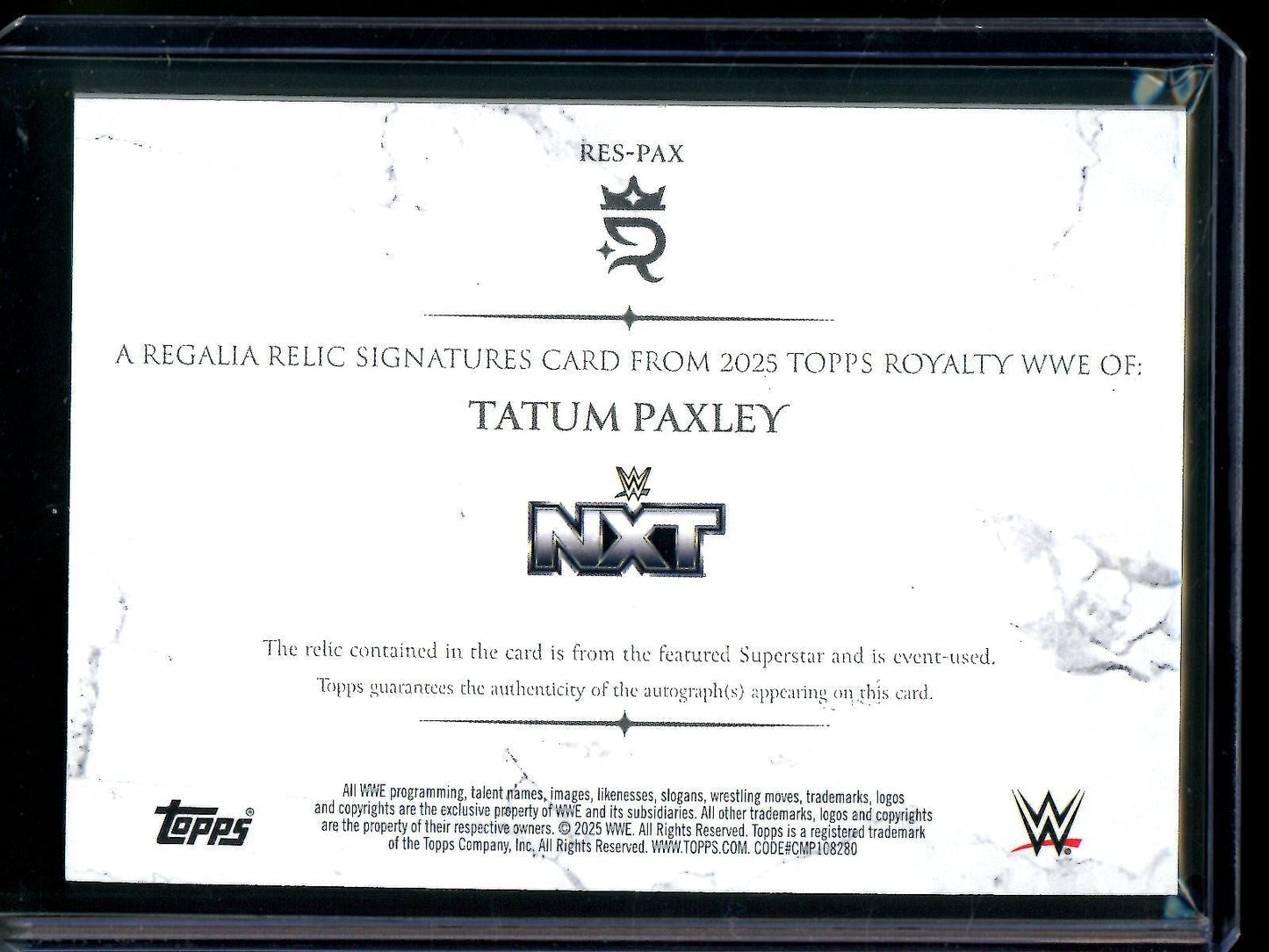 2025 Topps Royalty Tatum Paxley Regalia Relic Signatures Patch Autograph /99 - Trading Card Market