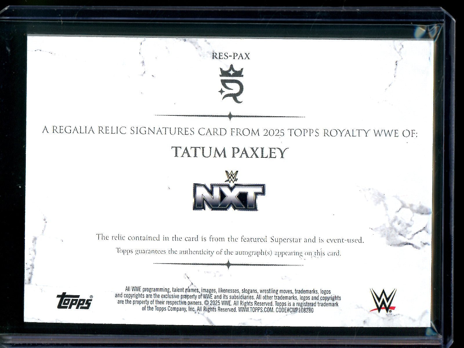 2025 Topps Royalty Tatum Paxley Regalia Relic Signatures Patch Autograph /99 - Trading Card Market