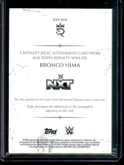 2025 Topps Royalty Bronco Nima Relic Autograph /99 - Trading Card Market