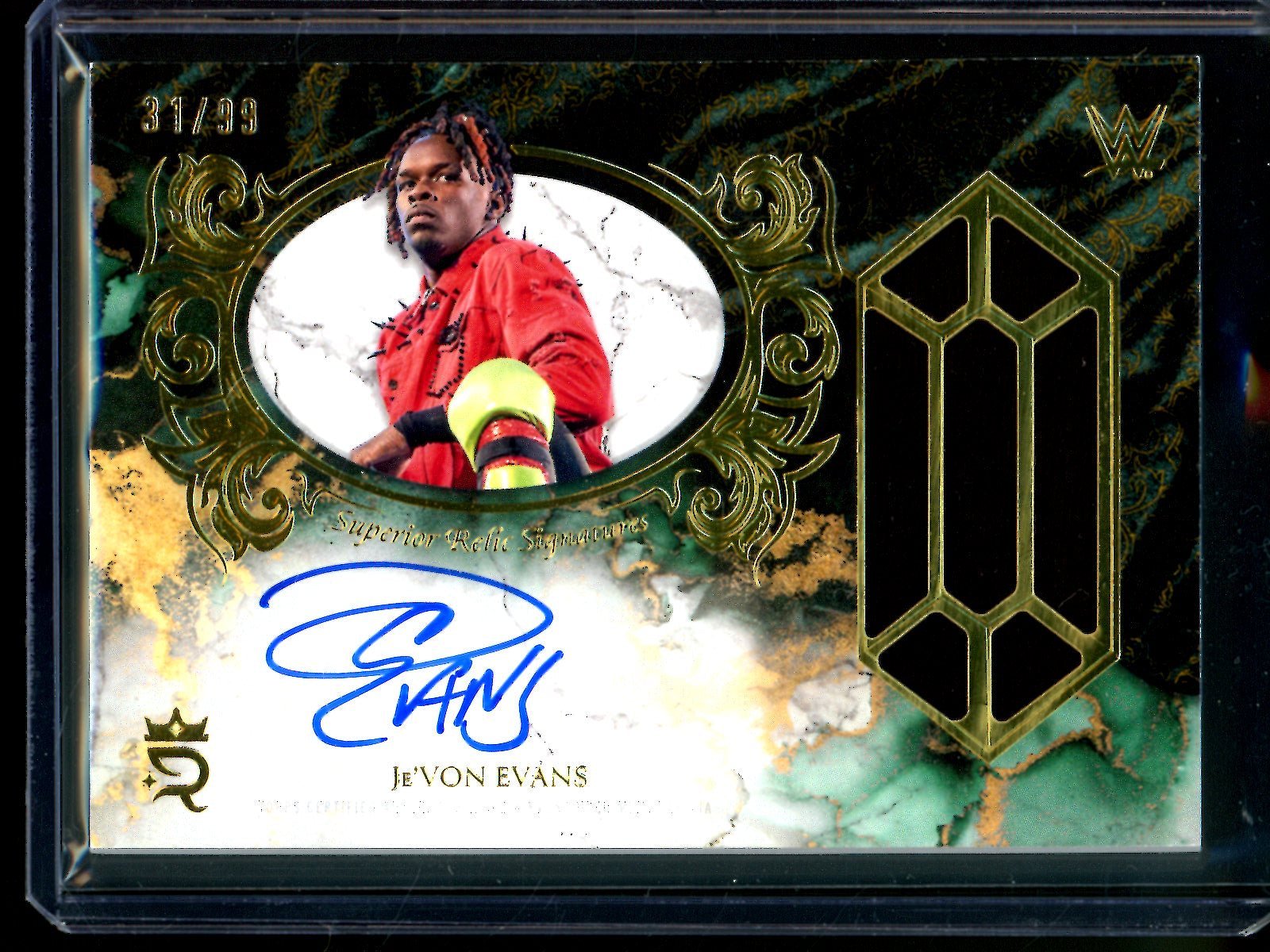 2025 Topps Royalty Je'Von Evans Superior Relic Signatures /99 - Trading Card Market
