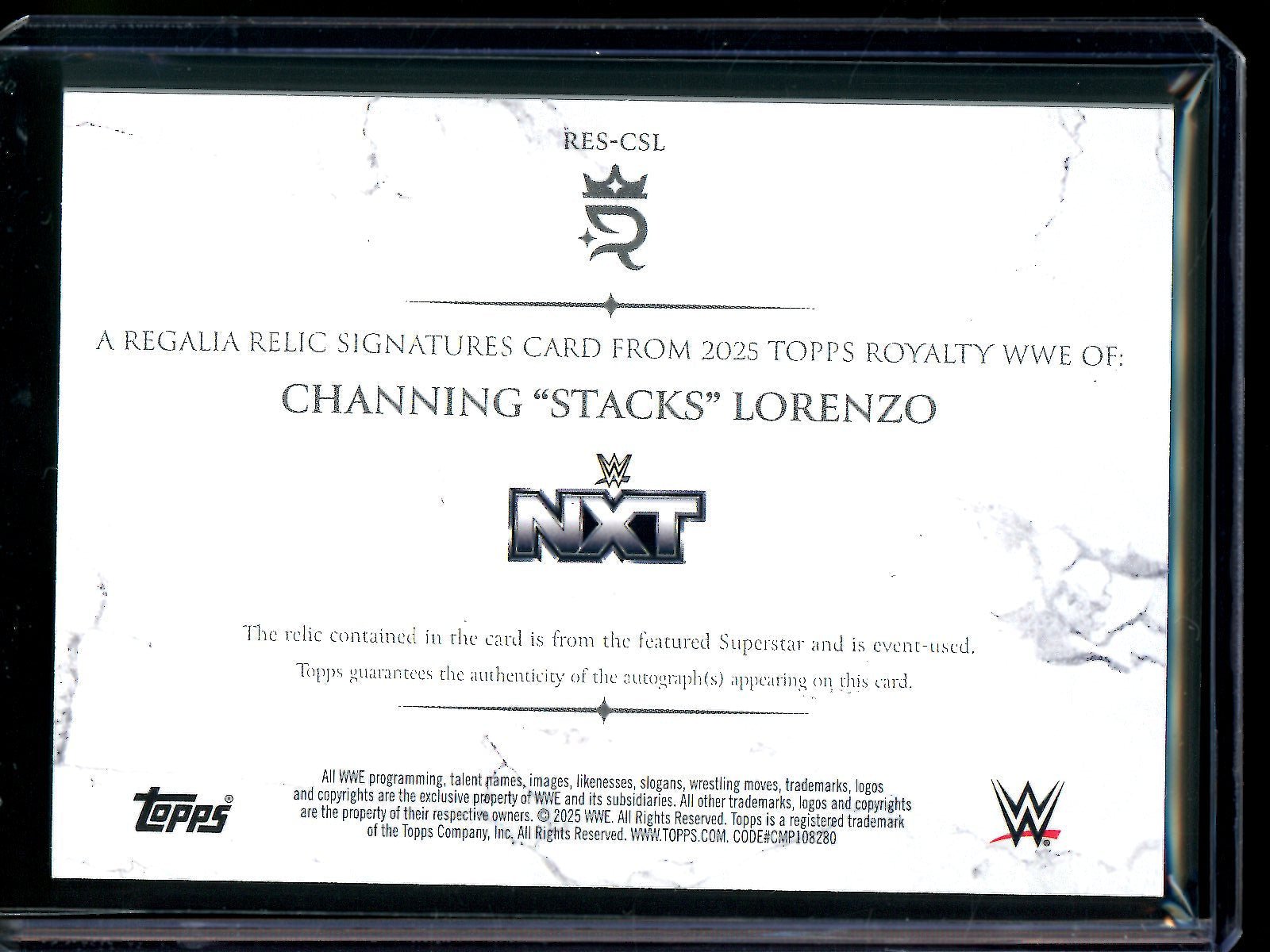 2025 Topps Royalty Channing "Stacks" Lorenzo Regalia Relic Signatures /50 - Trading Card Market