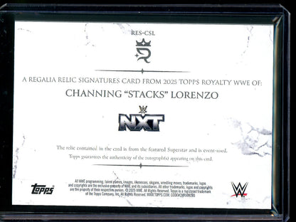2025 Topps Royalty Channing "Stacks" Lorenzo Regalia Relic Signatures /50 - Trading Card Market