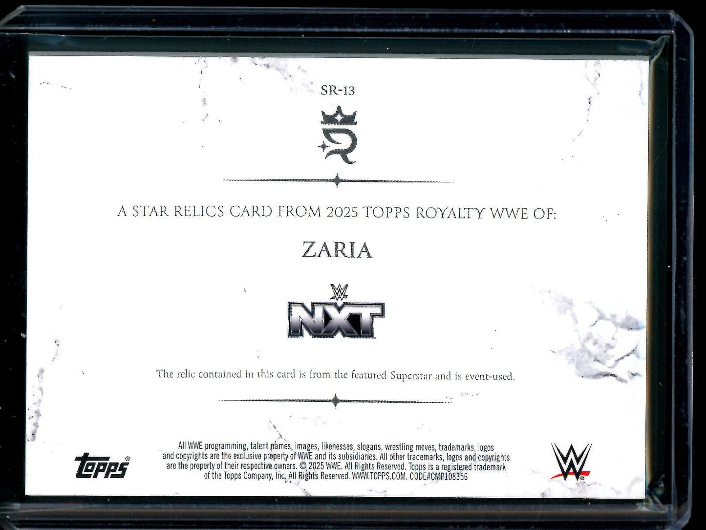 2025 Topps Royalty Zarla Rookie Event Used Memorabilia /99 - Trading Card Market