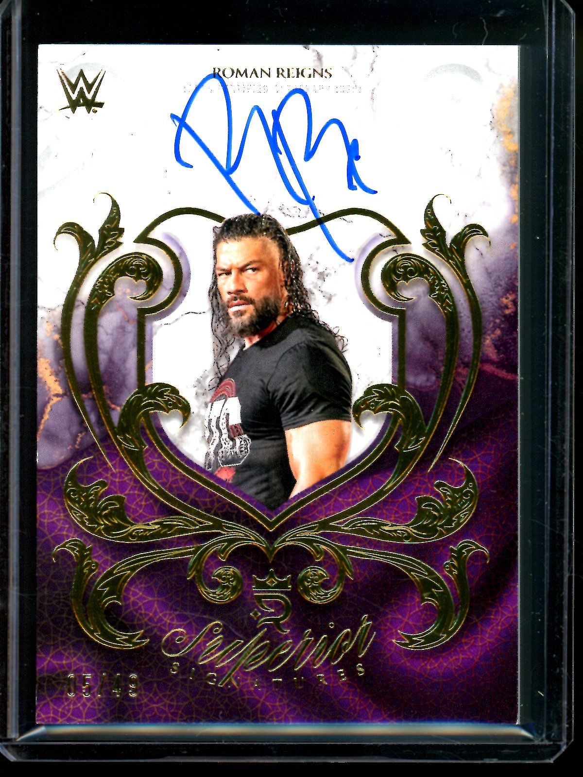 2025 Topps Royalty Roman Reigns Superior Signatures /49 - Trading Card Market