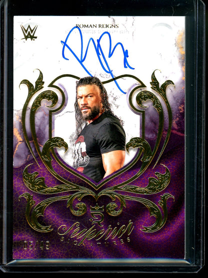 2025 Topps Royalty Roman Reigns Superior Signatures /49 - Trading Card Market