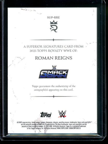 2025 Topps Royalty Roman Reigns Superior Signatures /49 - Trading Card Market