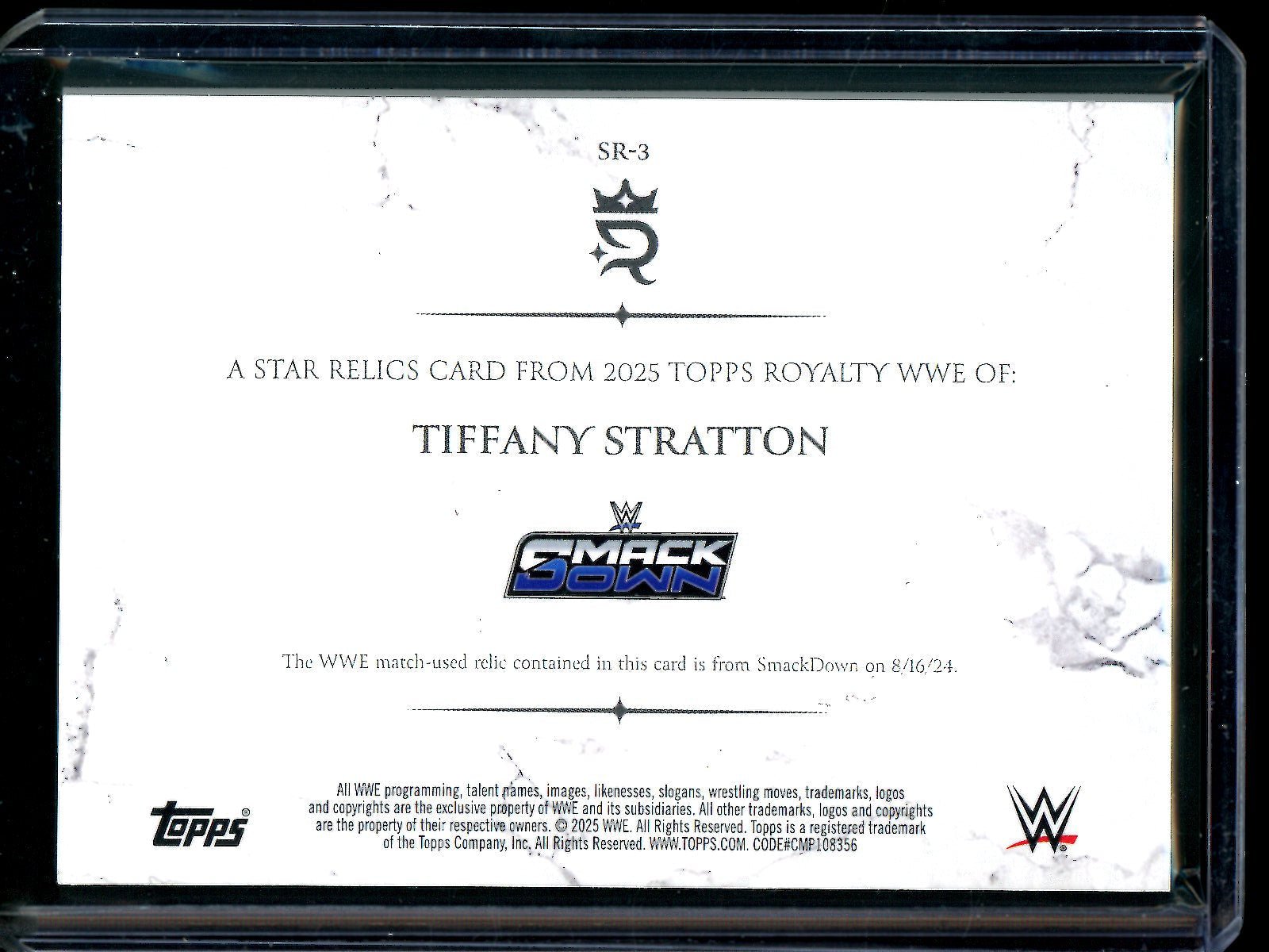 2025 Topps Royalty Tiffany Stratton Star Relics Card SR - 3 /50 - Trading Card Market