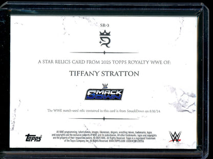 2025 Topps Royalty Tiffany Stratton Star Relics Card SR - 3 /50 - Trading Card Market