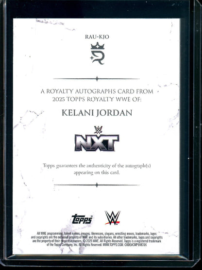 2025 Topps Royalty Kelani Jordan Autograph Card RAU - KJO /99 - Trading Card Market