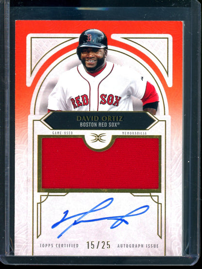 2025 Topps Definitive David Ortiz Autograph Relic Orange /25 Red Sox - Trading Card Market