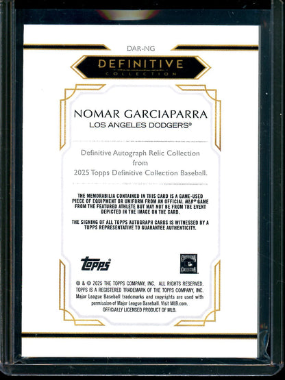 2025 Topps Definitive Nomar Garciaparra Autograph Relic /50 Dodgers - Trading Card Market