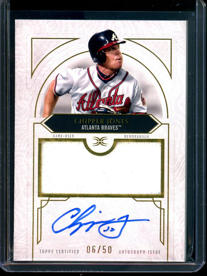 2025 Topps Definitive Chipper Jones Relic Autograph /50 Braves - Trading Card Market