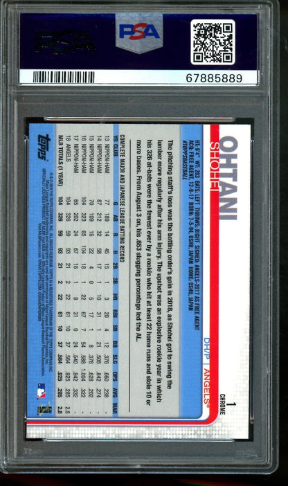 2019 Topps Chrome Shohei Ohtani Rookie Cup Prism Refractor PSA 10 Angels / Dodgers - Trading Card Market