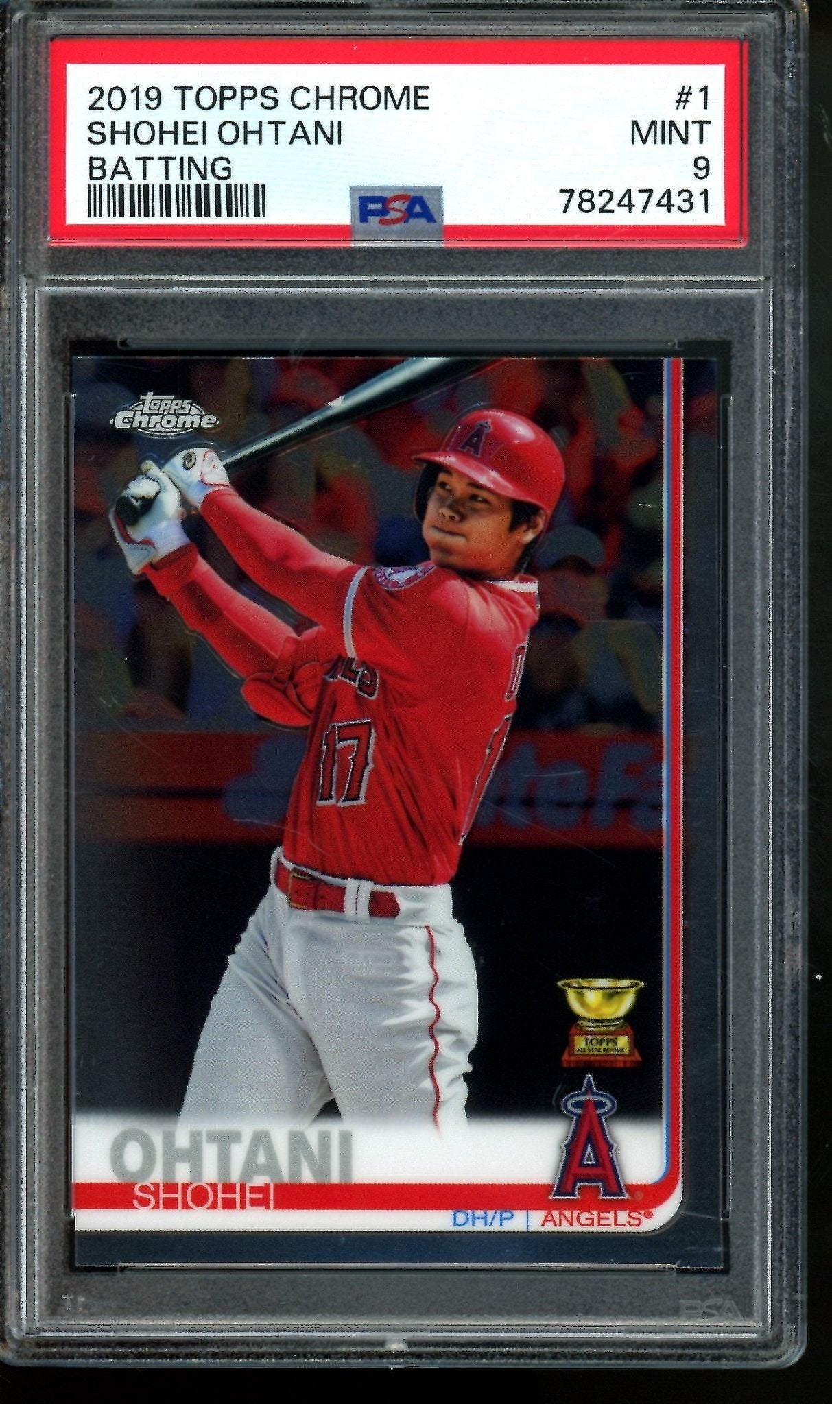 2019 Topps Chrome Shohei Ohtani Rookie Cup Batting 1 PSA 9 Angels / Dodgers - Trading Card Market