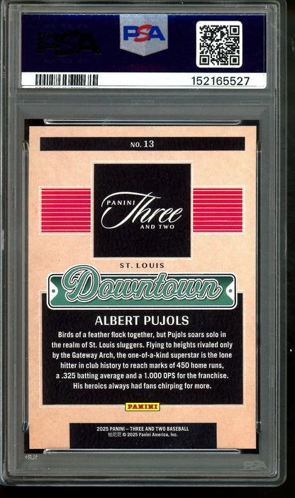 2025 Panini Three and Two Albert Pujols Downtown Case Hit 13 PSA 9 Cardinals - Trading Card Market