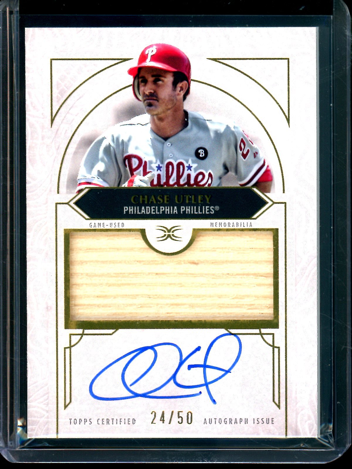 2025 Topps Definitive Chase Utley Bat Relic Autograph /50 Phillies - Trading Card Market