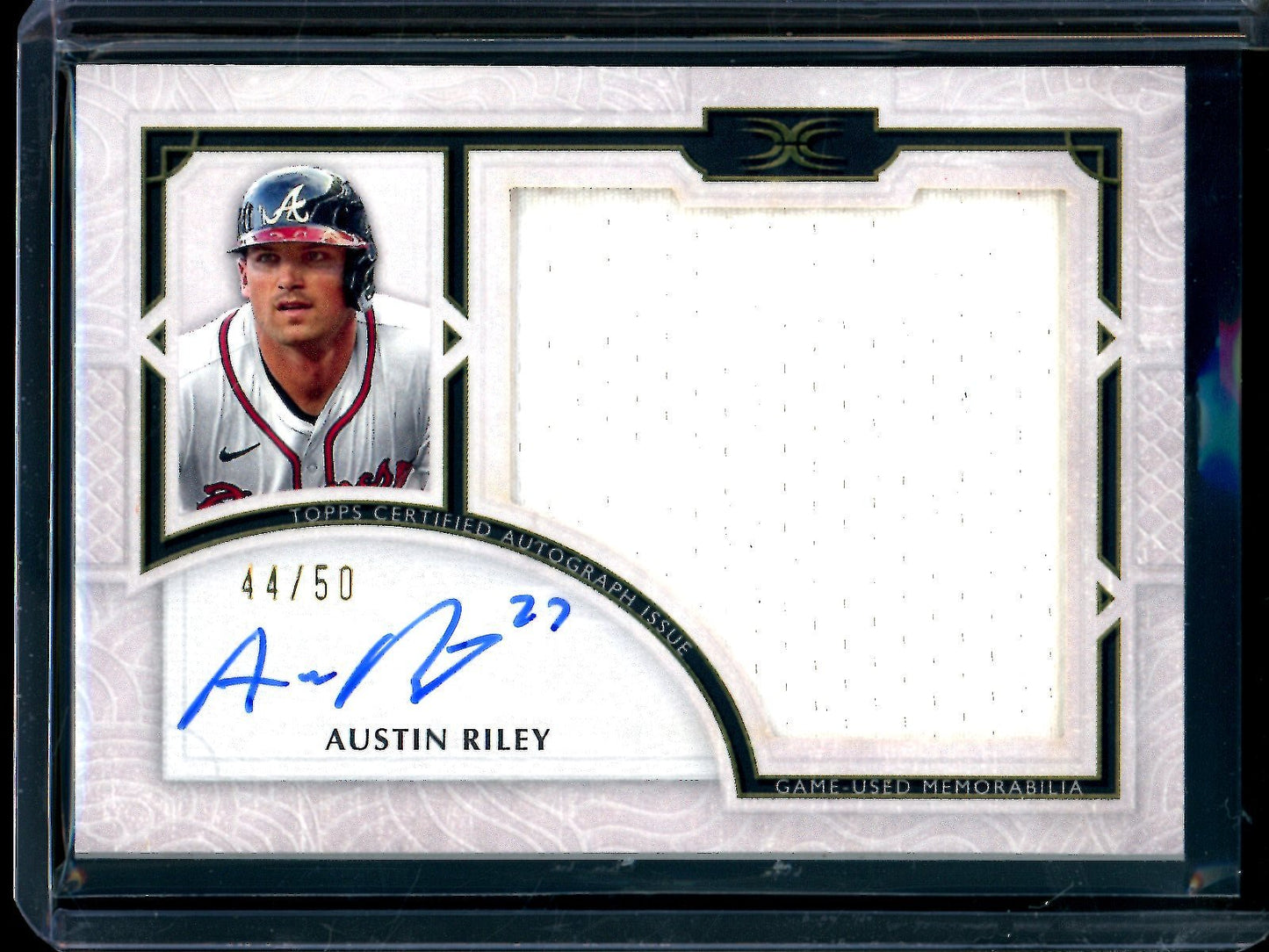 2025 Topps Definitive Austin Riley Patch Relic Autograph /50 Braves - Trading Card Market