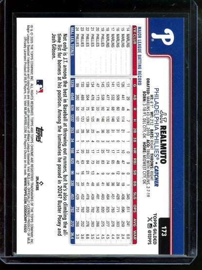 2025 Topps Gilded JT Realmuto Wave Refractor /25 Phillies - Trading Card Market