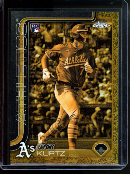 2025 Topps Gilded Nick Kurtz Rookie Refractor /199 Athletics - Trading Card Market