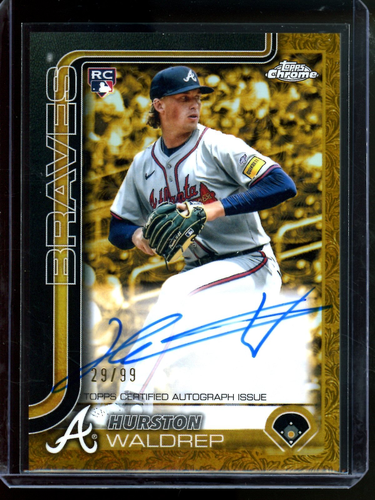 2025 Topps Gilded Hurston Waldrep Rookie Refractor Autograph /99 Braves - Trading Card Market