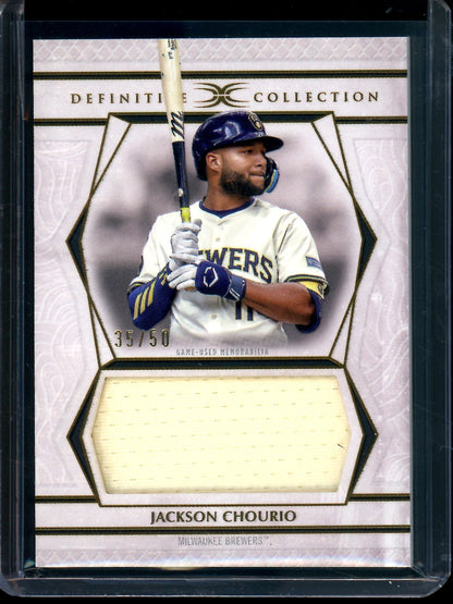2025 Topps Definitive Jackson Chourio Jumbo Patch Relic /50 Brewers - Trading Card Market
