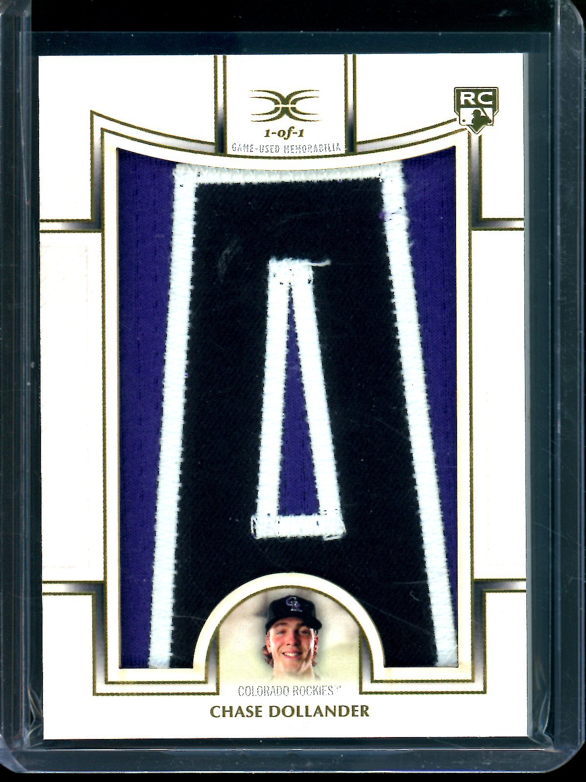 2025 Topps Definitive Chase Dollander Nameplate Relic 1/1 DNC - CD Rockies - Trading Card Market