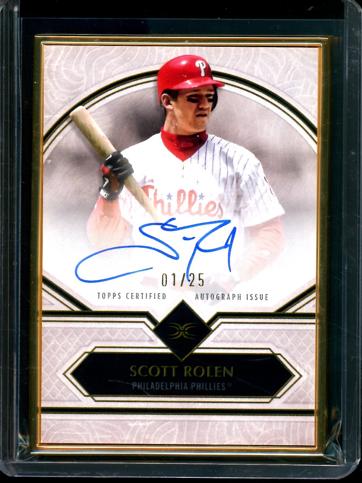 2025 Topps Definitive Scott Rolen Gold Framed Autograph /25 Phillies - Trading Card Market